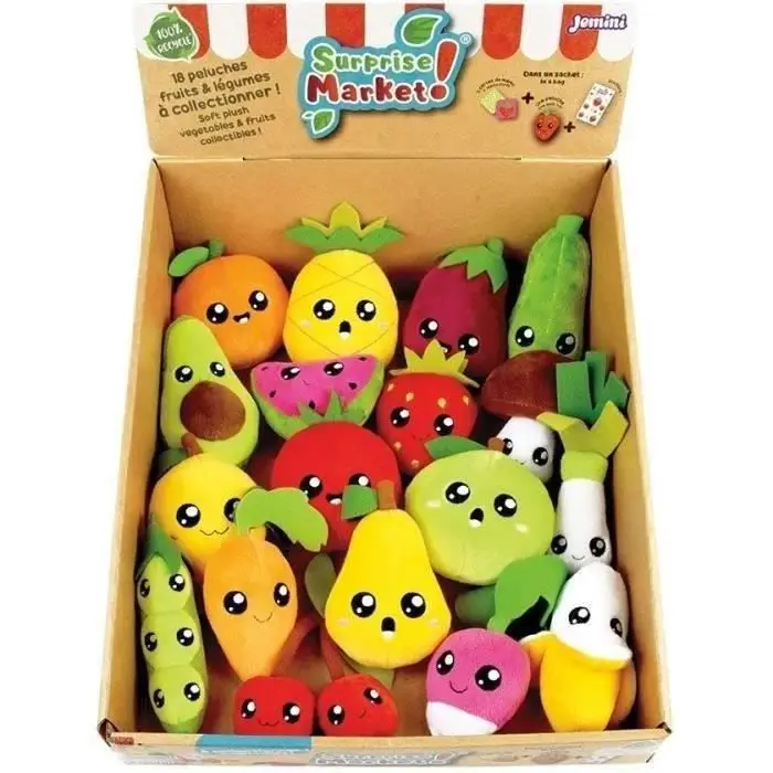 JEMINI Surprise Market Σακουλάκια Έκπληξη - 18 Λούτρινα +/- 10 cm