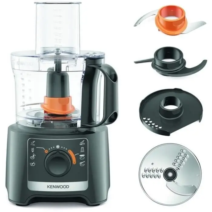 Kenwood Multipro Compact FDP31.020GY Μοντέλο 2023 Πολυκόφτης - 800W, Μπολ 2,1L, Pulse