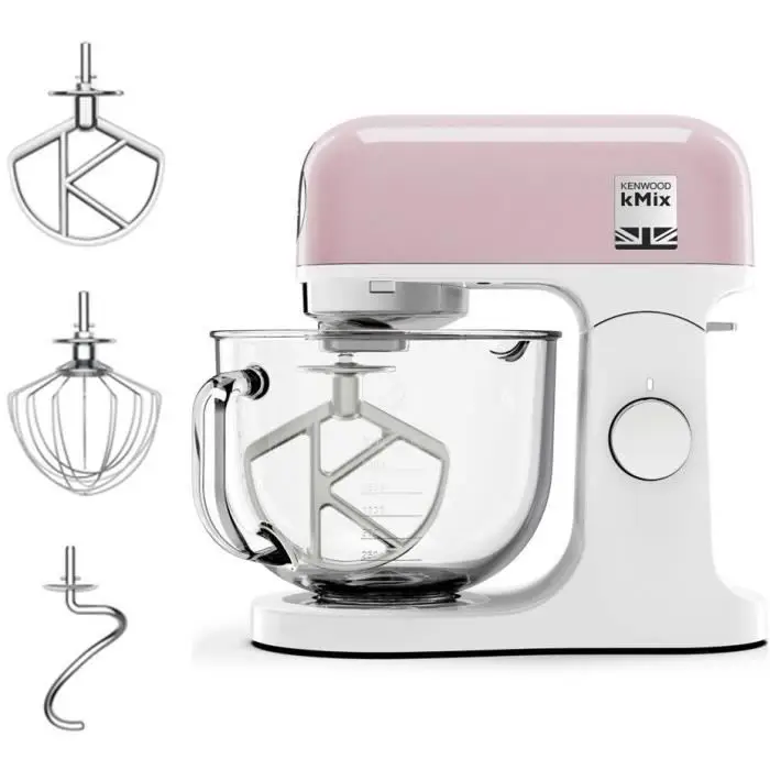 KENWOOD KMX754PP Πολυλειτουργικό Ρομπότ Ζαχαροπλαστικής - Επαγγελματικός 1000W, Γυάλινο μπολ 5L