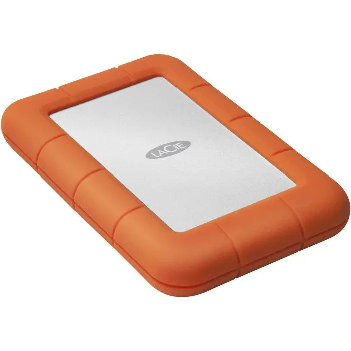 LaCie Rugged Mini 5TB — antichoc, USB‑C εξωτερικός φορητός σκληρός δίσκος 2,5", για Mac και Windows — Service Rescue Data Recovery inclus