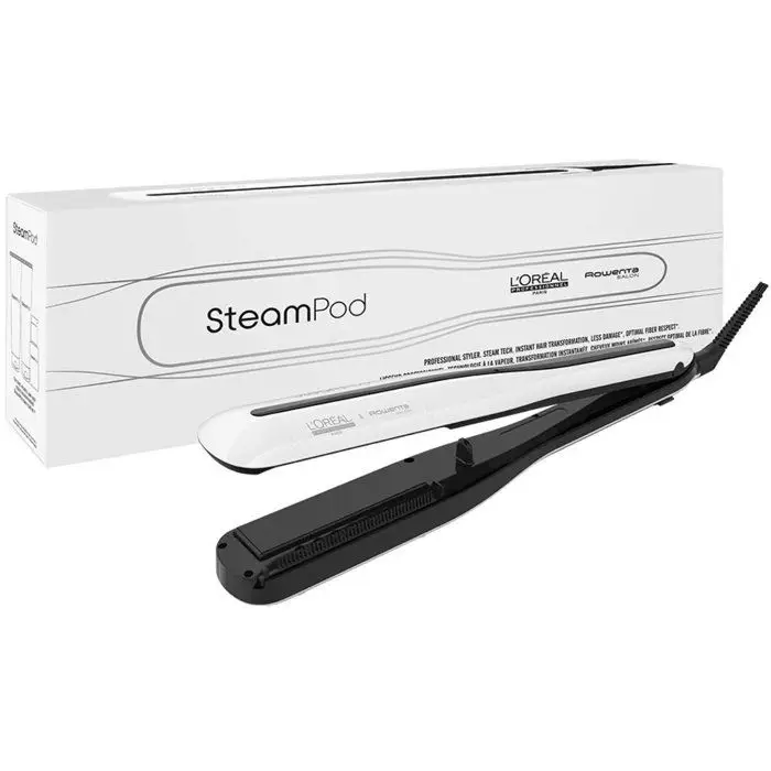 L Oreal Steampod 3.0 Ισιωτικό μαλλιών με ατμό 3 επίπεδα θερμοκρασίας - Λευκό