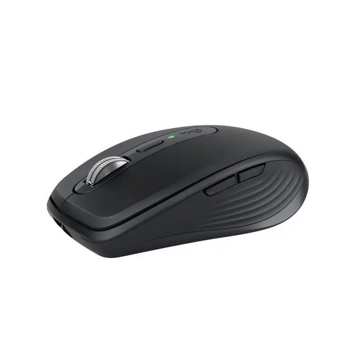 Logitech MX Anywhere 3S ασύρματο αθόρυβο ποντίκι, compact, γρήγορη κύλιση, παρακολούθηση σε κάθε επιφάνεια σε 8K DPI, προγραμματιζόμενα κουμπιά, USB C, Bluetooth, Windows PC, Linux, Chrome, Mac - Graphite