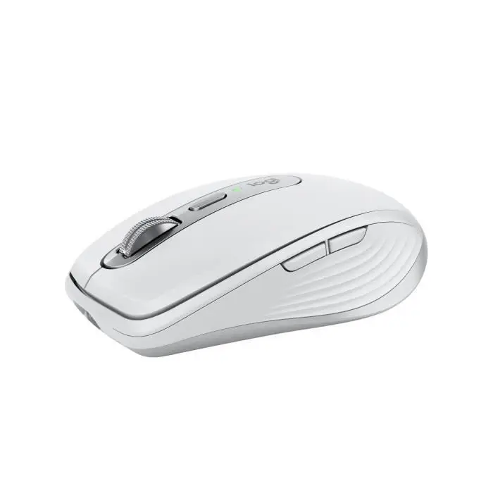 Logitech MX Anywhere 3S ασύρματο αθόρυβο ποντίκι, compact, γρήγορη κύλιση, παρακολούθηση σε κάθε επιφάνεια στα 8K DPI, προγραμματιζόμενα κουμπιά, USB C, Bluetooth, Windows PC, Linux, Chrome, Mac - Pale Grey