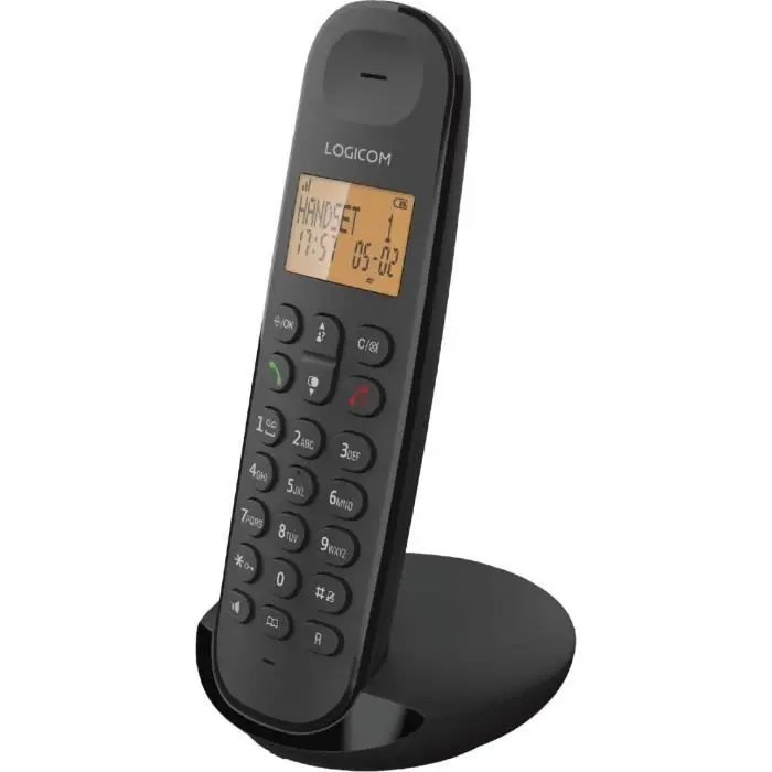 Logicom ILOA 150 Τηλέφωνο σταθερό χωρίς καλώδιο χωρίς τηλεφωνητή - Solo - Τηλέφωνα αναλογικά και dect - Μαύρο