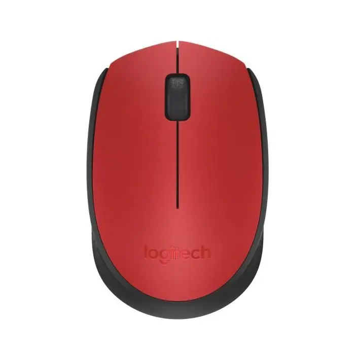 Logitech M171 Ασύρματο Ποντίκι για PC, Mac, Φορητό Υπολογιστή, 2,4 GHz με Μίνι δέκτη USB, Οπτική Παρακολούθηση, Διάρκεια Ζωής Μπαταριών 12 μηνών, Αμφιδέξιο - Κόκκινο