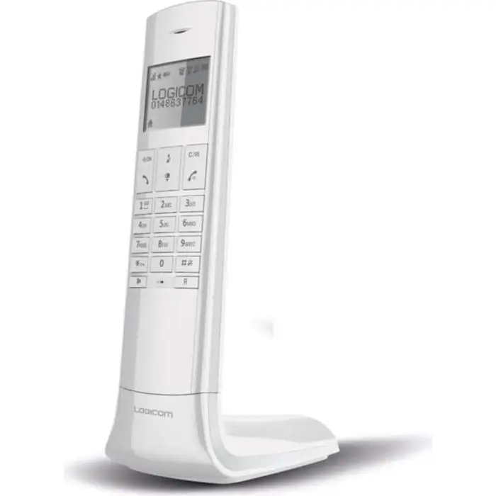 Logicom Luxia 150 Ασύρματο Τηλέφωνο Λευκό και Γκρι