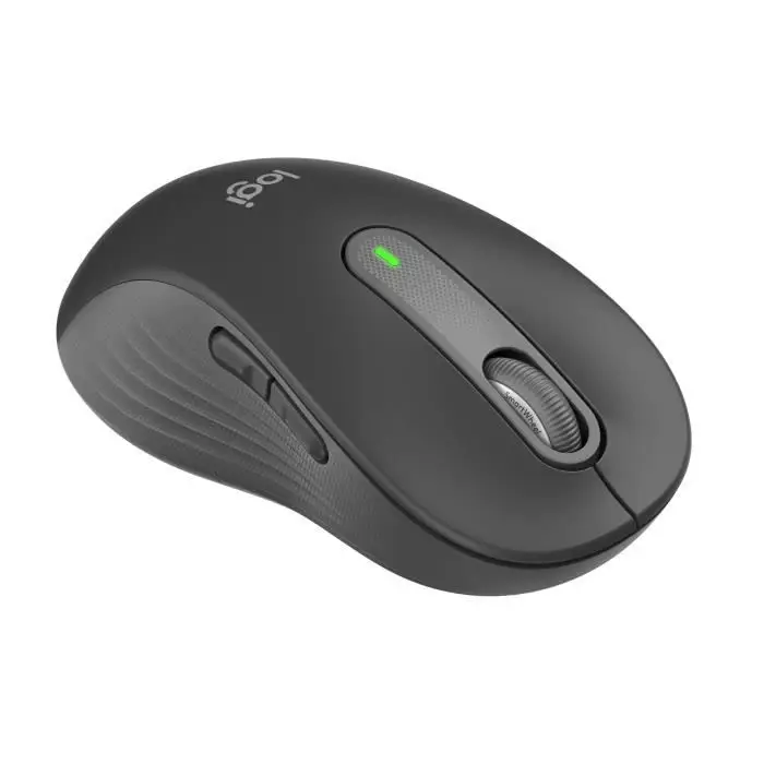 Logitech Signature M650 L Left ασύρματο ποντίκι, για μεγάλα χέρια, αθόρυβα κλικ, προγραμματιζόμενα πλαϊνά κουμπιά, Bluetooth, συμβατό με πολλαπλές συσκευές - γκρι