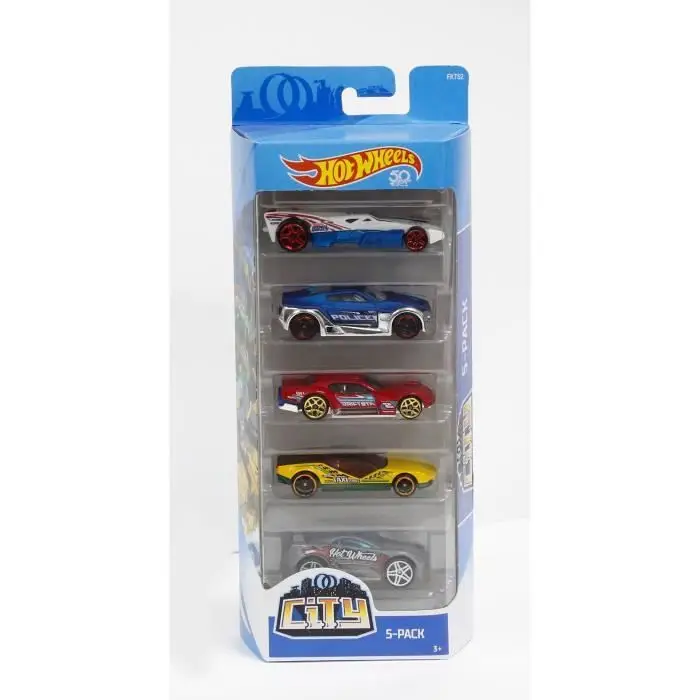 Hot Wheels 01806 - Σετ 5 αυτοκινήτων (Τυχαίο μοντέλο)