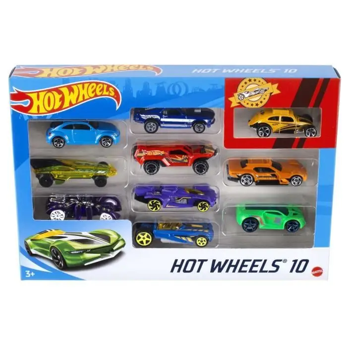 Hot Wheels 54886 - Σετ 10 Οχημάτων 1:64
