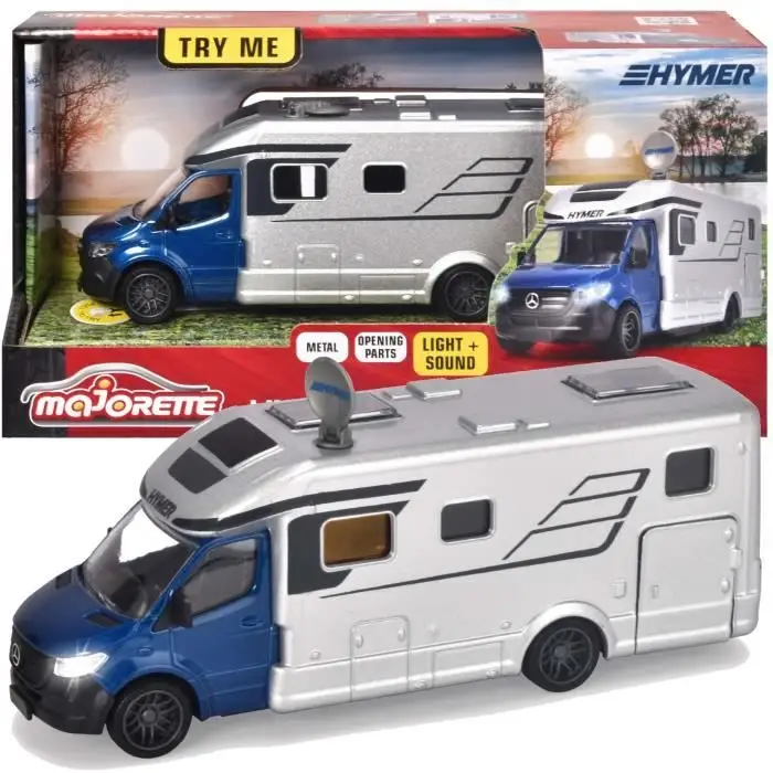 Majorette Grand Series - Mercedes τροχόσπιτο, κλίμακα 1/43, ήχοι & φώτα - 213773000