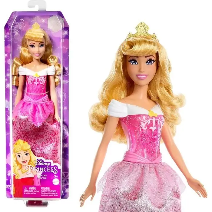Mattel Disney Princesses Aurore Αρθρωτή Κούκλα - Λαμπερή ενδυμασία - HLW09