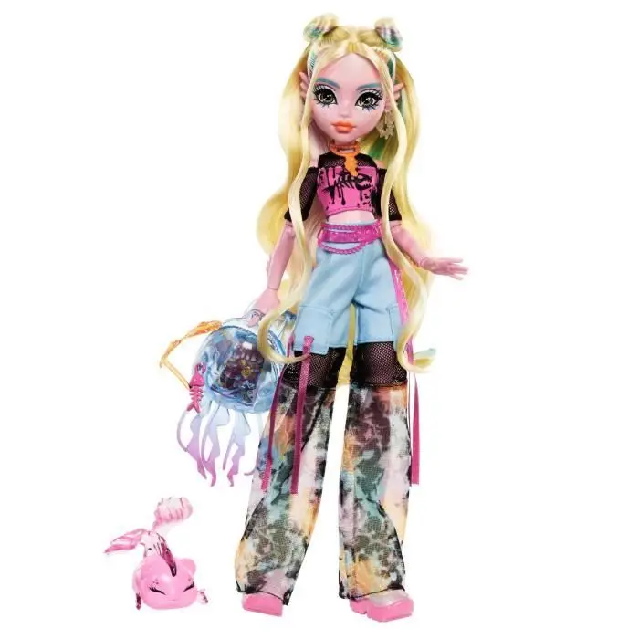 Κούκλα Monster High Lagoona Blue με ζωάκι και αξεσουάρ HXH75