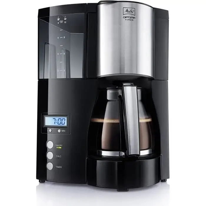 Melitta 100801 CAFETIERE Προγραμματιζόμενη Optima Timer - Μαύρο Φίλτρο