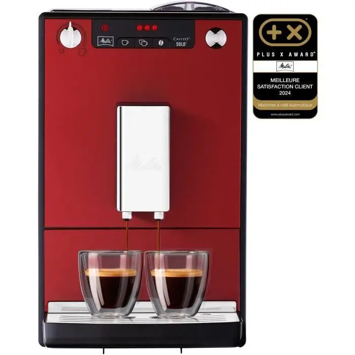 MELITTA E950-104 Αυτόματη μηχανή espresso με μύλο Caffeo Solo - Κόκκινο