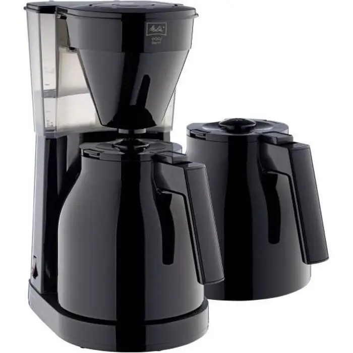 Melitta Easy Therm II - 1l μηχανή καφέ φίλτρου - 1050 W + 2η κανάτα - Black