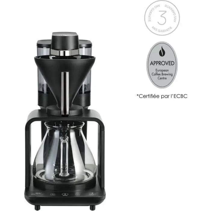 Καφετιέρα φίλτρου - MELITTA - Epour 1024-11 - 1515 W - 2/8 φλιτζάνια - Μαύρο / Chrome