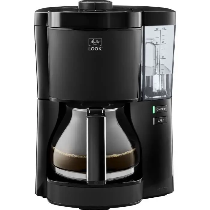 Καφετιέρα - MELITTA - Look V Glass 1025-02 - 1080 W - 1.25 L - Μαύρο
