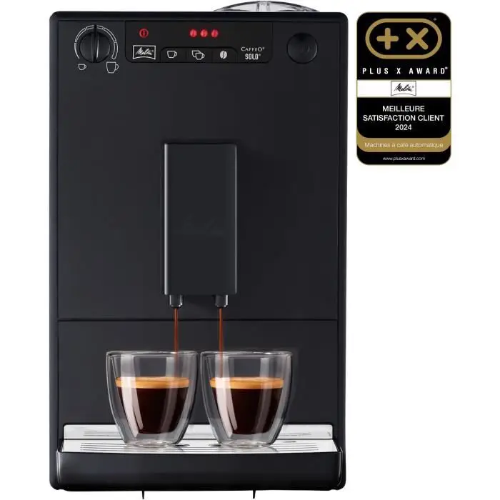 MELITTA E950-222 Αυτόματη μηχανή εσπρέσο με μύλο Caffeo Solo - Pure Black