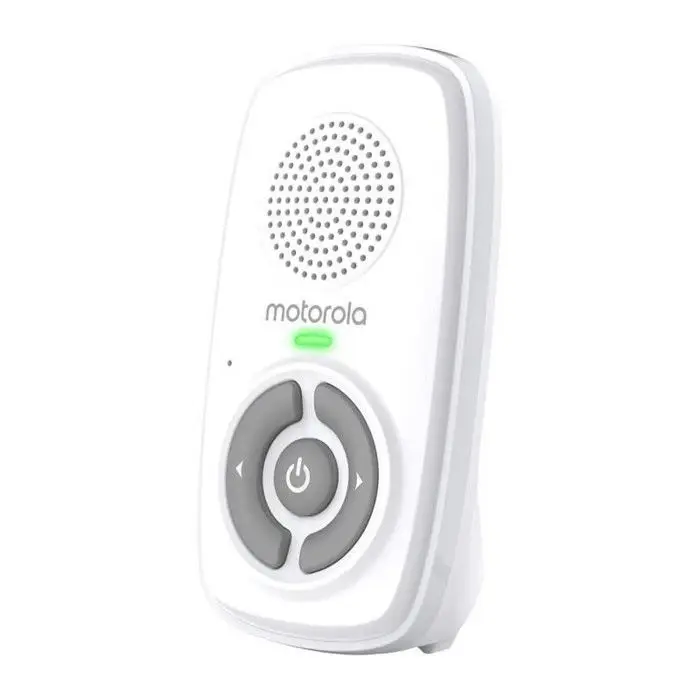 Motorola Nursery AM21 Audio Baby Monitor - Ψηφιακή συσκευή με τεχνολογία DECT για ηχητική παρακολούθηση - Μεγάλη εμβέλεια - Μικρόφωνο υψηλής ευαισθησίας - Λευκό