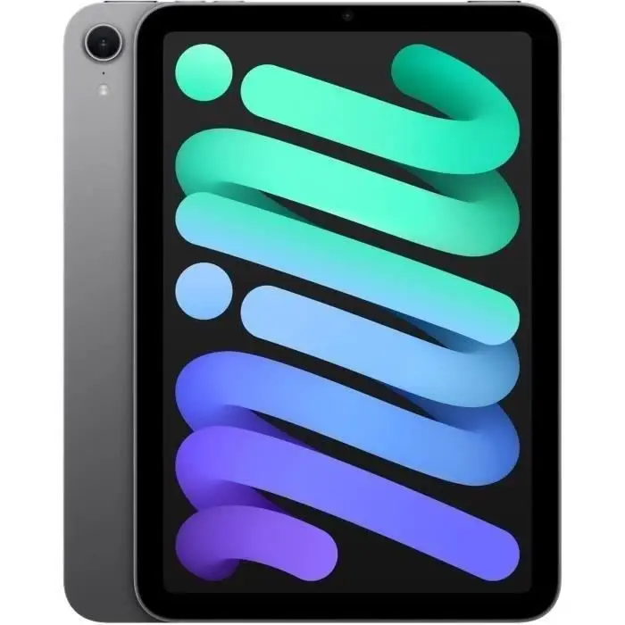 Apple iPad Mini (A17 Pro) : οθόνη Liquid Retina 8,3 Pouces, 128 Go, Wi-FI 6E, κάμερες Avant/arrière 12 Mpx, Touch ID, αυτονομία μίας ημέρας - Gris sidéral