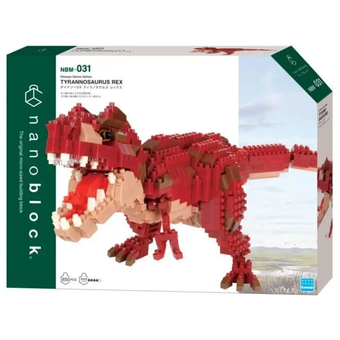 Nanoblock - Dinosaur Deluxe Edition Tyrannosaurus Rex, [Δεινόσαυροι], Προχωρημένη Σειρά Χόμπι Σετ Κατασκευής