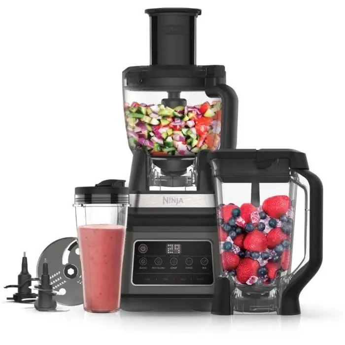 Ninja BN800EU 3-σε-1 Επεξεργαστής τροφίμων & Μπλέντερ 1200W - Μαύρο