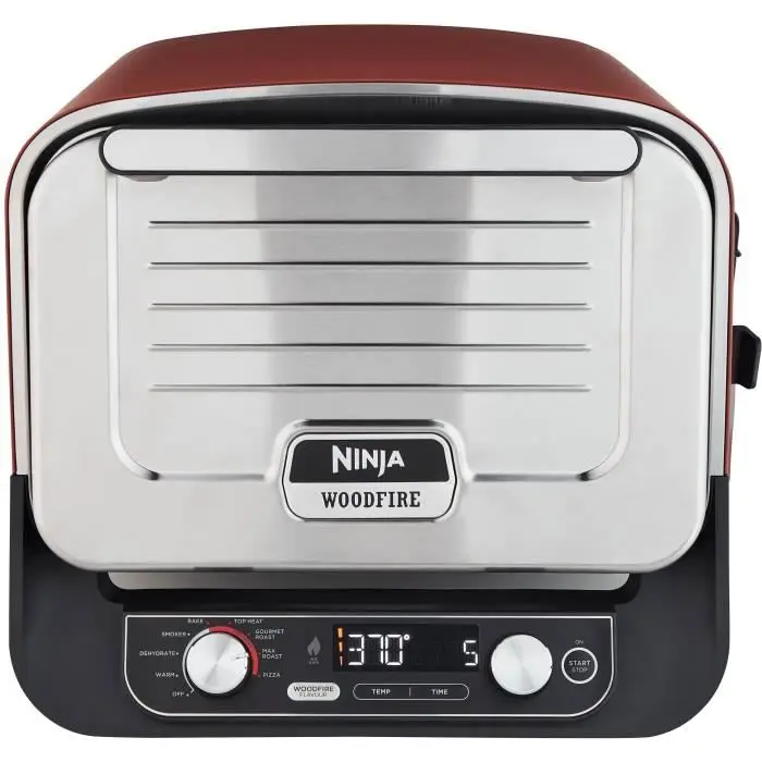 Ninja Woodfire OO101EU Ηλεκτρικός Εξωτερικός Φούρνος Πίτσας - 8-σε-1, 370°C, Σκούρο Πορτοκαλί