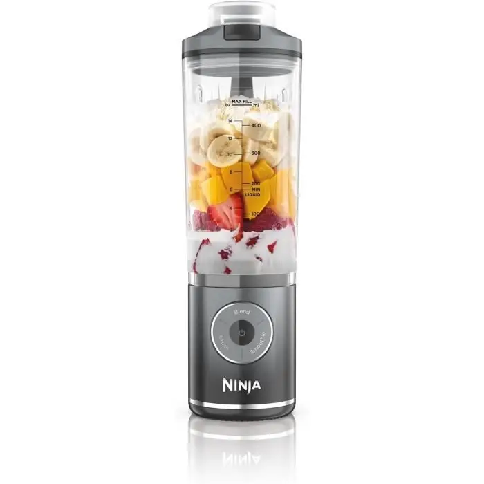 Ninja Blast Max BC251EUGY Φορητό μπλέντερ - 570 ml, επαναφορτιζόμενο, γκρι ψυχρό