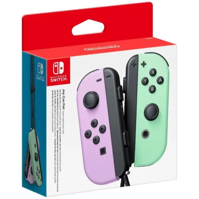 Nintendo Bluetooth ζεύγος χειριστηρίων Joy-Con αριστερό Violet Pastel και δεξί Vert Pastel για Switch