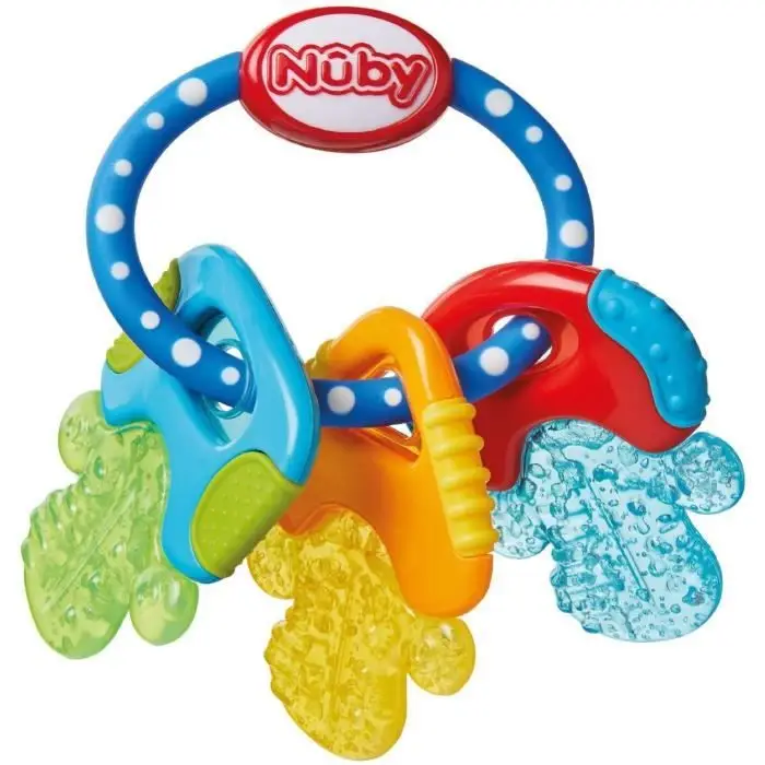 Nuby IcyBite - δαχτυλίδι οδοντοφυΐας με ψυκτικό τζελ - τεχνολογία PûRICE - από 3 μήνες