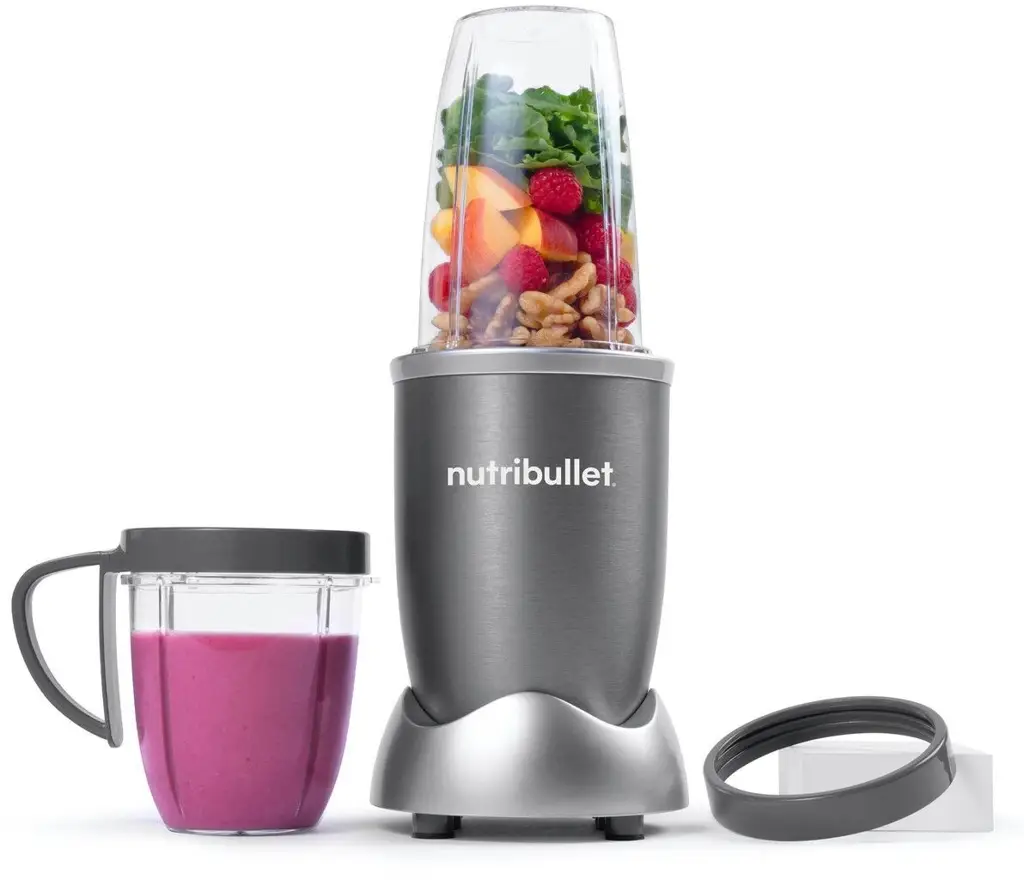 Nutribullet Προσωπικό Μπλέντερ - 900W - Γκρι - Ποτήρια 700ml & 500ml