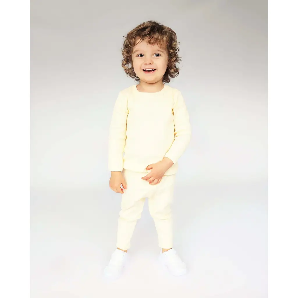 Apricot παιδικό ριμπ σετ ρούχων σπιτιού unisex πιτζάμα 6-12M