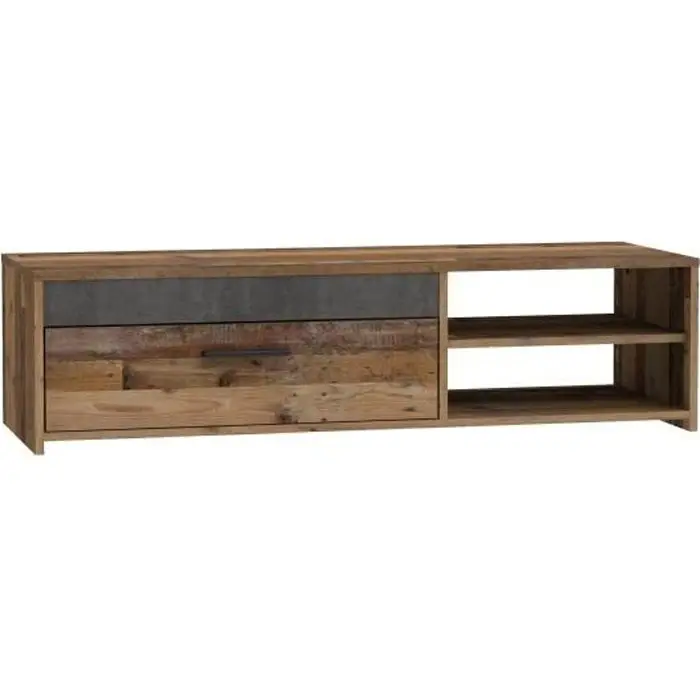 Forte Paco Έπιπλο TV 120 cm - Σκούρο Γκρι Μπετόν Όψη