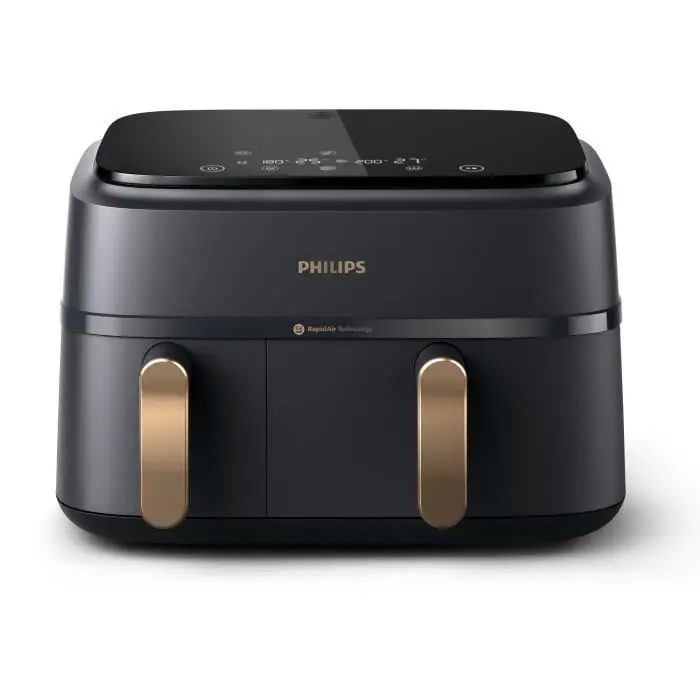 PHILIPS NA352/04 Φριτέζα χωρίς λάδι Airfryer - Διπλή λεκάνη 9L, 8 προγράμματα, 2750W