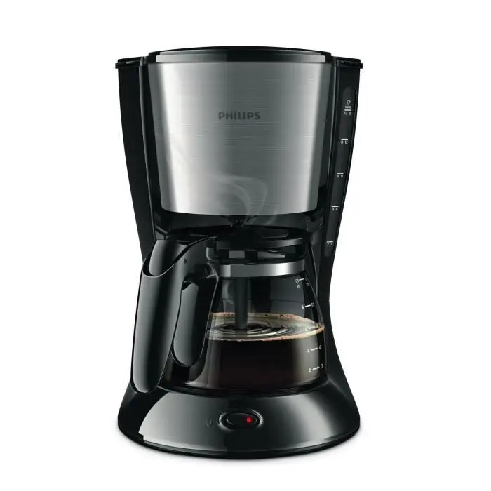 Philips HD7462/20 Daily Καφετιέρα - 1000 W - Μαύρο Μέταλλο Aroma Swirl