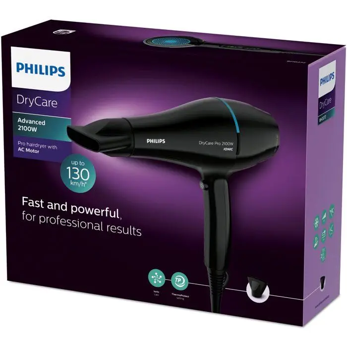 PHILIPS BHD272/00 DryCare Pro πιστολάκι μαλλιών - 2100W - 6 ταχύτητες/θερμοκρασία - ThermoProtect - Ionic