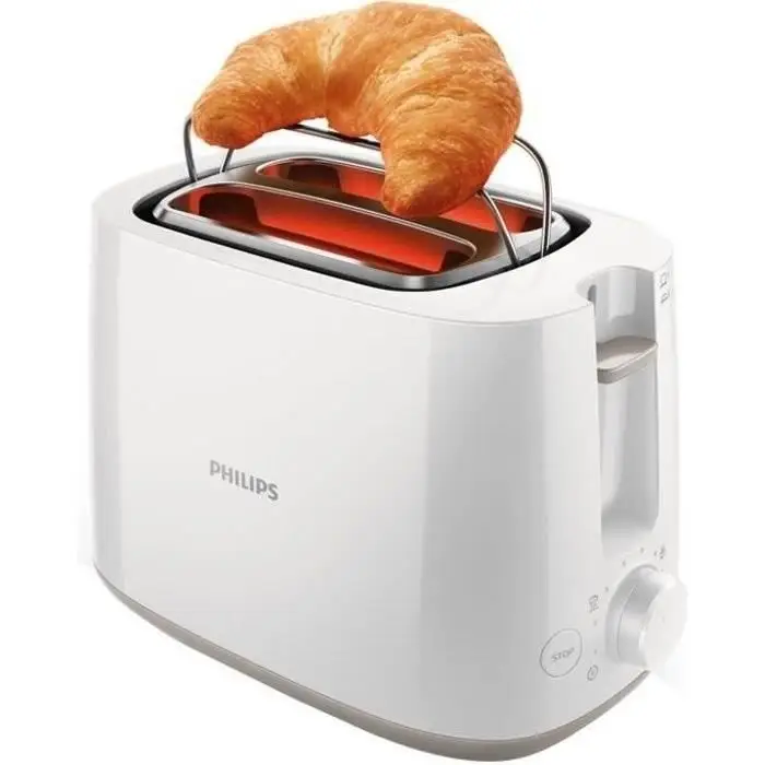 Philips HD2581/00 Daily Collection Φρυγανιέρα - 2 Φαρδιές Σχισμές 830W - Λευκό