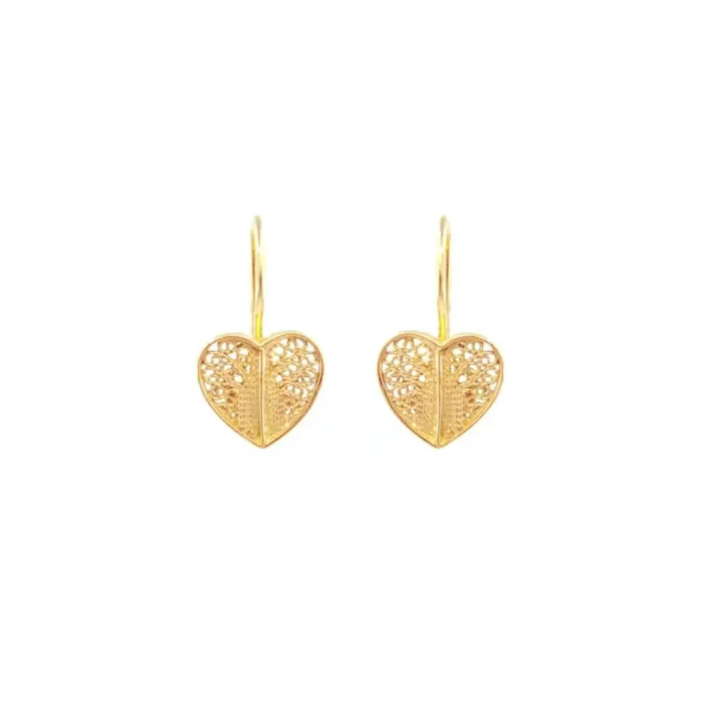 Σκουλαρίκια Heart σε χρυσό 19,2Kt