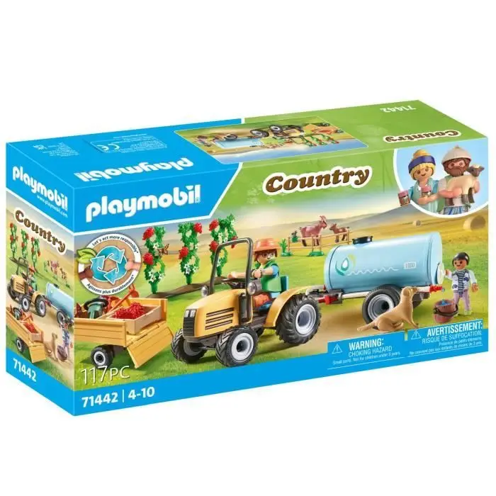 Playmobil 71442 Country Αγρότης με Τρακτέρ & Δεξαμενή - Τρέιλερ