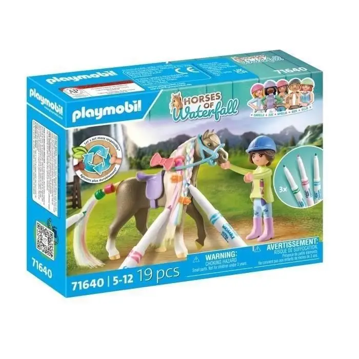 Playmobil 71640 - Γυναίκα με άλογο για χρωματισμό 19 τεμ.