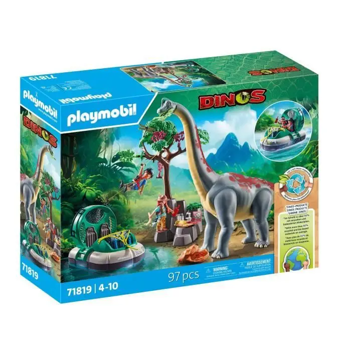 PLAYMOBIL 71819 Βραχιόσαυρος και Χόβερκραφτ