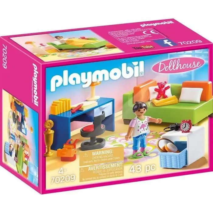 Playmobil 70209 Παιδικό Δωμάτιο με Καναπέ-Κρεβάτι