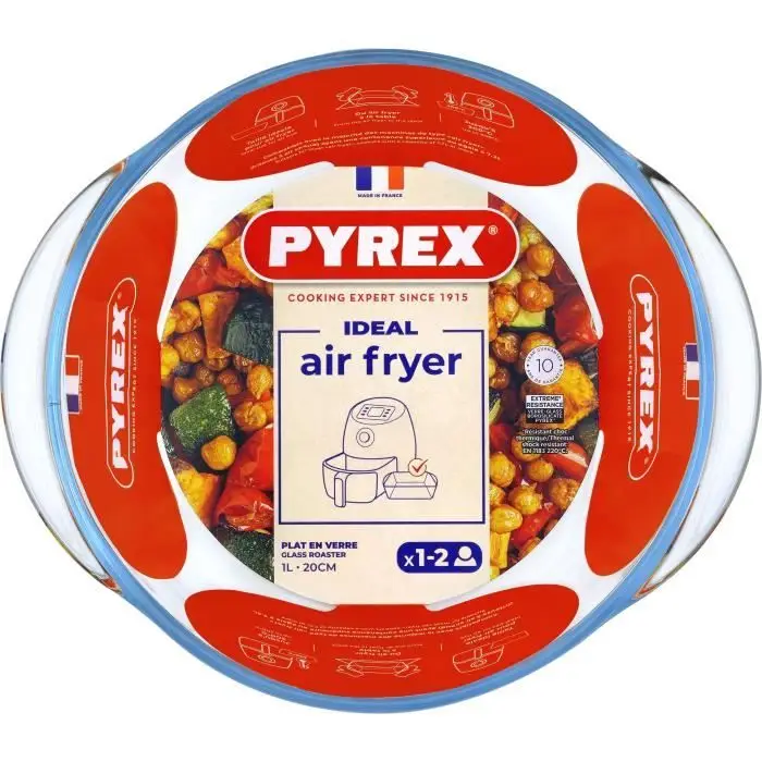 Pyrex 1450140 - Στρογγυλό σκεύος air fryer 20 cm