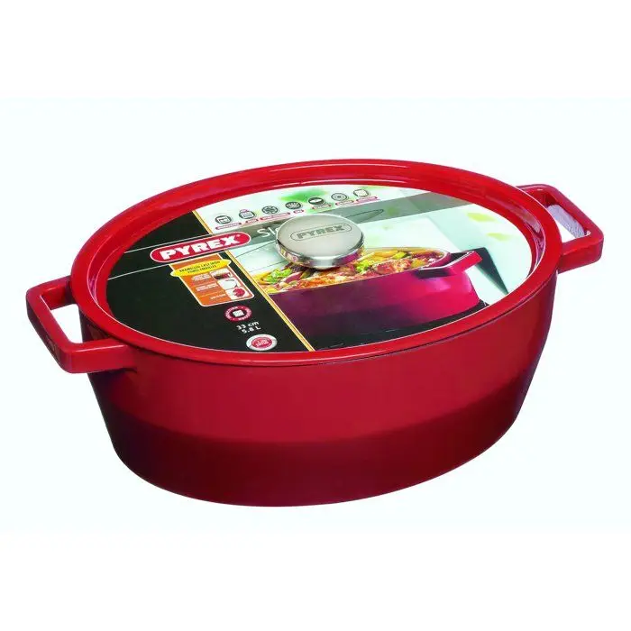 Pyrex SlowCook Οβάλ Μαντεμένια Χύτρα 33 cm 5,8 L