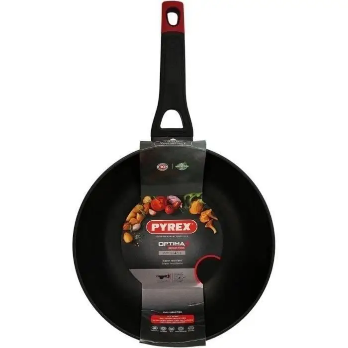 Pyrex Optima+ σφυρήλατος γουόκ αλουμινίου 28 cm