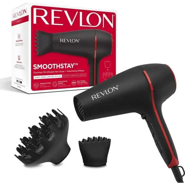 Smoothstay 1875W Σεσουάρ Μαλλιών - Ενυδάτωση με Λάδι Καρύδας