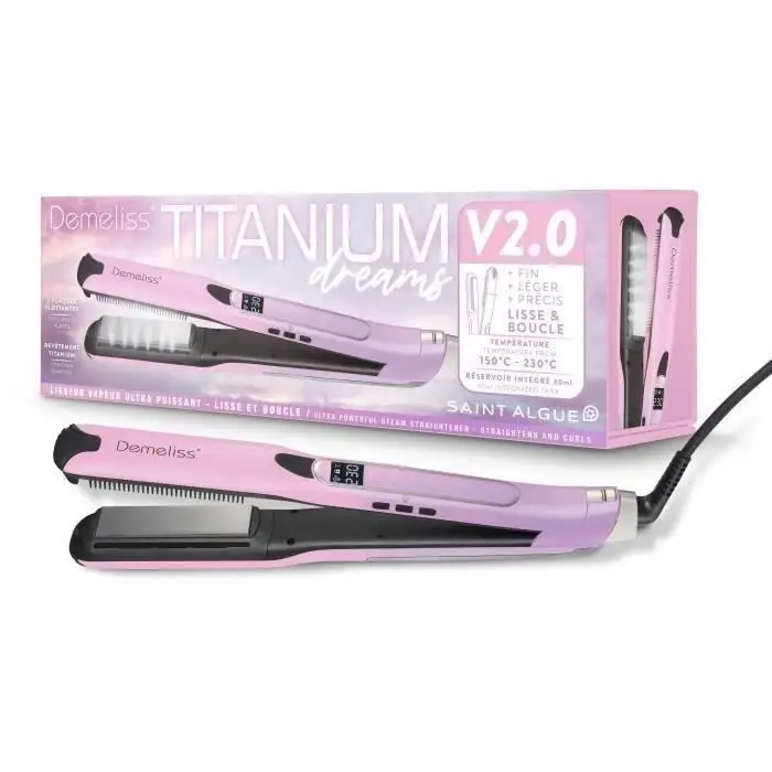 Demeliss Titanium V2.0 Ισιωτικό Ατμού - Πλωτές Πλάκες, Ισχυρός Ατμός, Δοχείο 30 ml
