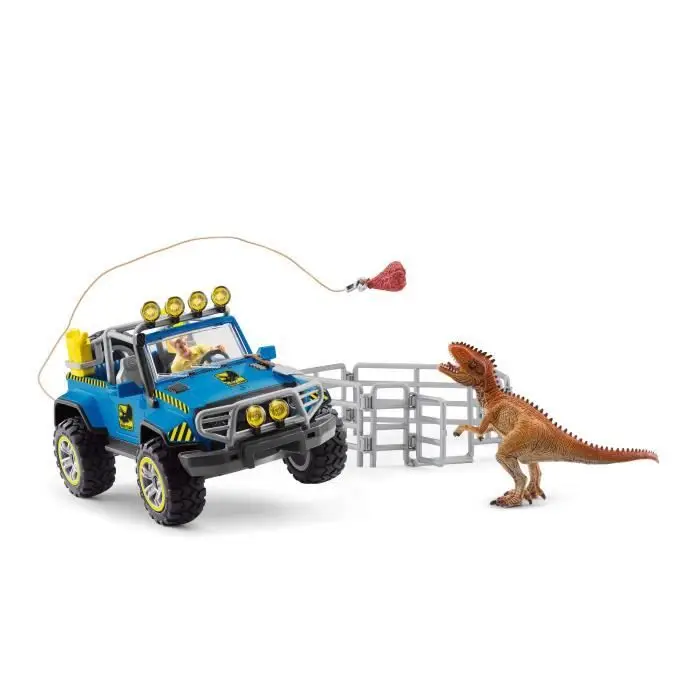Schleich - αυτοκίνητο παντός εδάφους με φυλάκιο Dino - 41464