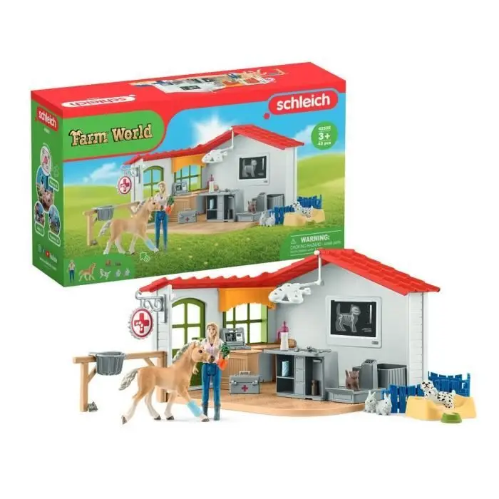 FARM WORLD 42502 - Σετ κτηνιατρικού ιατρείου - 43 τεμάχια