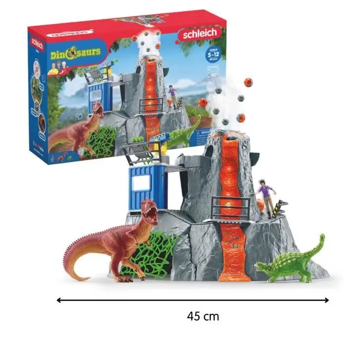 Schleich Dinosaurs Μεγάλο Ηφαίστειο Σετ Φιγούρων LED